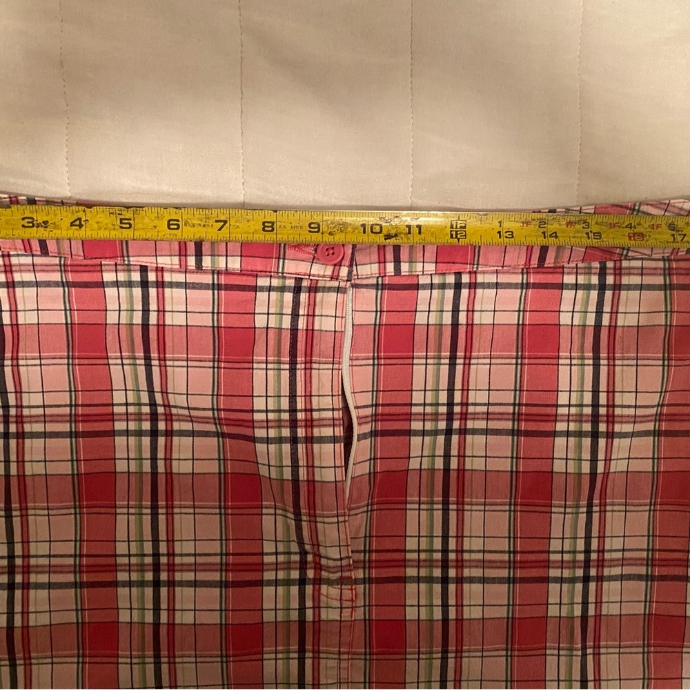 Eddie Bauer Vibrant Pink Plaid Pencil Skirt - Picture 4 of 7